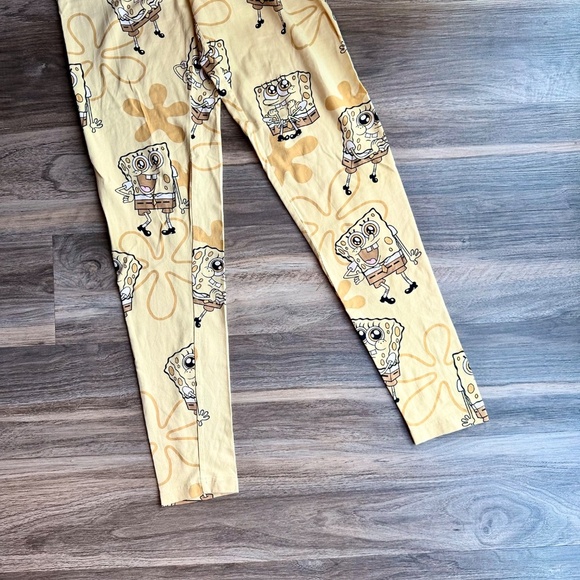 Primark SpongeBob Squarepants Allover Print Yellow Pajama Pants Size XS (2-4) - Picture 6 of 8